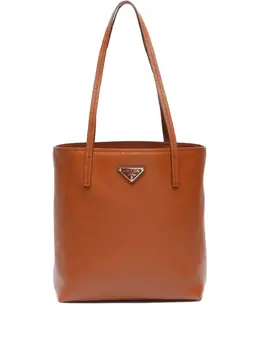 Prada Pre-Owned: Коричневая сумка-шоппер 
