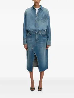 Victoria Beckham: Джинсовая рубашка 