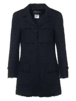 CHANEL Pre-Owned: Твидовое пальто 
