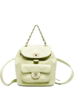CHANEL Pre-Owned: Зелёный рюкзак 