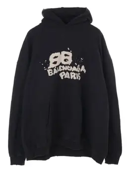 Balenciaga Pre-Owned: Чёрная толстовка 