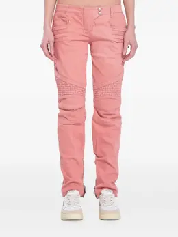 Balmain: Розовые джинсы 