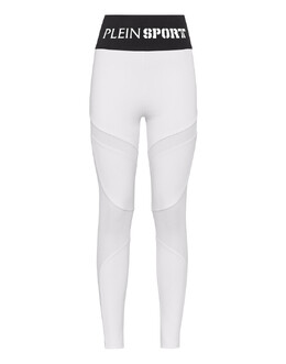Plein Sport: Белые легинсы 