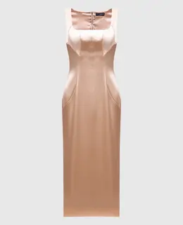 Dolce&Gabbana: Бежеві сукні 