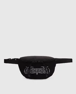 Vetements: Чорні поясні сумки 
