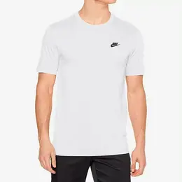 NIKE: Белая футболка  Club