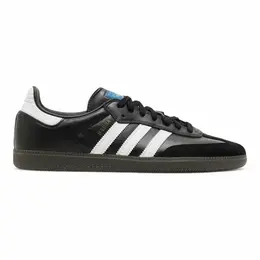adidas: Чёрные кроссовки  Samba