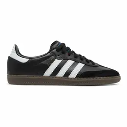 adidas: Чёрные кроссовки  Samba