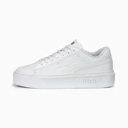 PUMA: Белые кеды  Smash