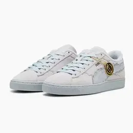 PUMA: Серые кеды  Suede