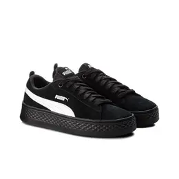 PUMA: Чёрные кеды  Smash