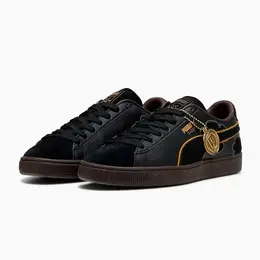PUMA: Чёрные кеды  Suede