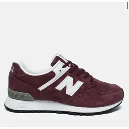 New Balance: Бордовые кроссовки 