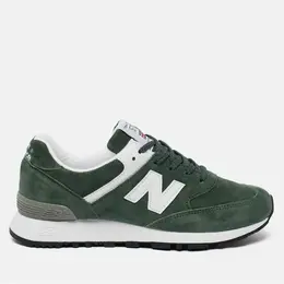 New Balance: Зелёные кроссовки 