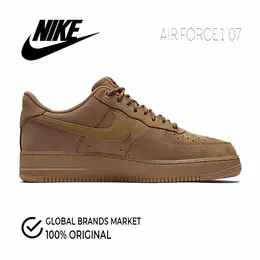 NIKE: Коричневые кроссовки  Air Force 1