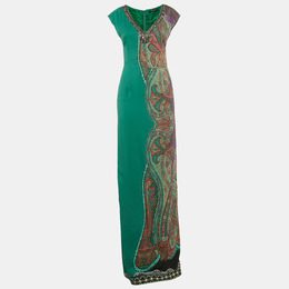 Etro: Зелёное платье 