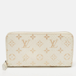 Louis Vuitton: Белый кошелёк  Zippy