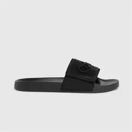 CALVIN KLEIN: Чёрные шлёпанцы 