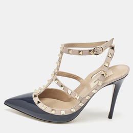 Valentino: Синие туфли  Rockstud