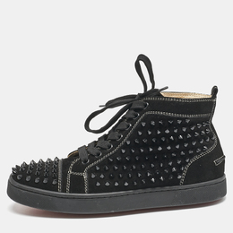 Christian Louboutin: Чёрные кроссовки 