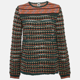 M Missoni: Голубой топ 