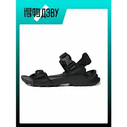 adidas: Чёрные сандалии 