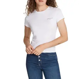 Tommy Jeans: Белая футболка 
