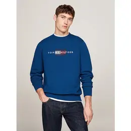 TOMMY HILFIGER: Синий свитшот 
