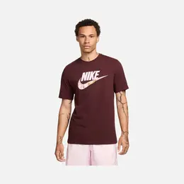 NIKE: Бордовая футболка  Futura