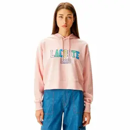 LACOSTE: Розовая толстовка 