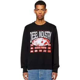DIESEL: Чёрный свитшот 