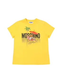 MOSCHINO: Хлопковая футболка 