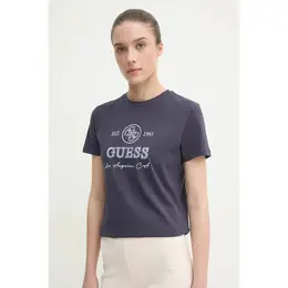 GUESS: Синяя футболка 