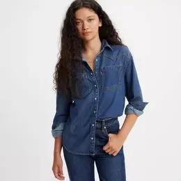 Levi's: Синяя рубашка 