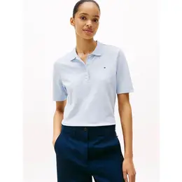 TOMMY HILFIGER: Голубое поло 