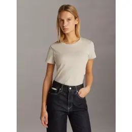 CALVIN KLEIN: Бежевая футболка 