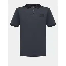 EA7 EMPORIO ARMANI: Чёрное поло 