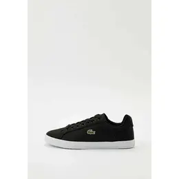 LACOSTE: Чёрные кеды 