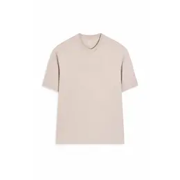 Armani Exchange: Бежевая футболка 