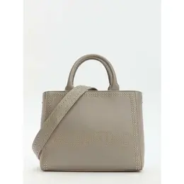 Valentino: Бежевая сумка 