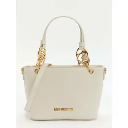 LOVE MOSCHINO: Бежевая сумка 