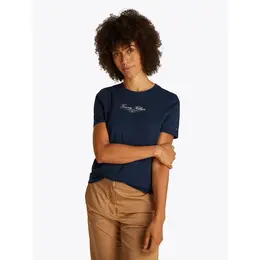 TOMMY HILFIGER: Тёмная футболка 