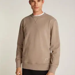 Calvin Klein Jeans: Коричневый свитшот 