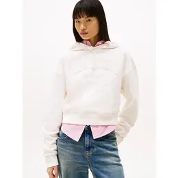 Tommy Jeans: Белая толстовка 