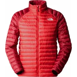 The North Face: Красный пуховик 