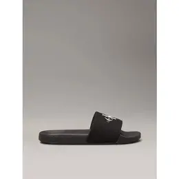 Calvin Klein Jeans: Чёрные шлёпанцы 