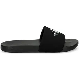Calvin Klein Jeans: Чёрные шлёпанцы 
