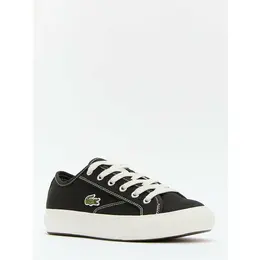 LACOSTE: Чёрные кеды 