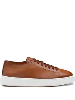 Santoni: Коричневые кроссовки 
