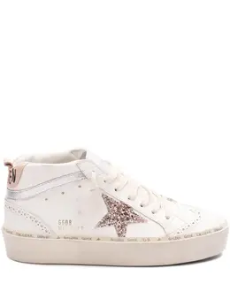 Golden Goose: Белые кроссовки  Mid Star